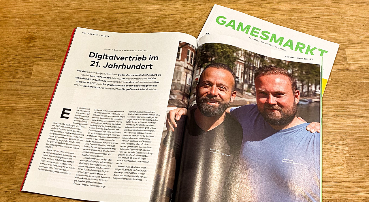 VaultN in Gamesmarkt Magazine
